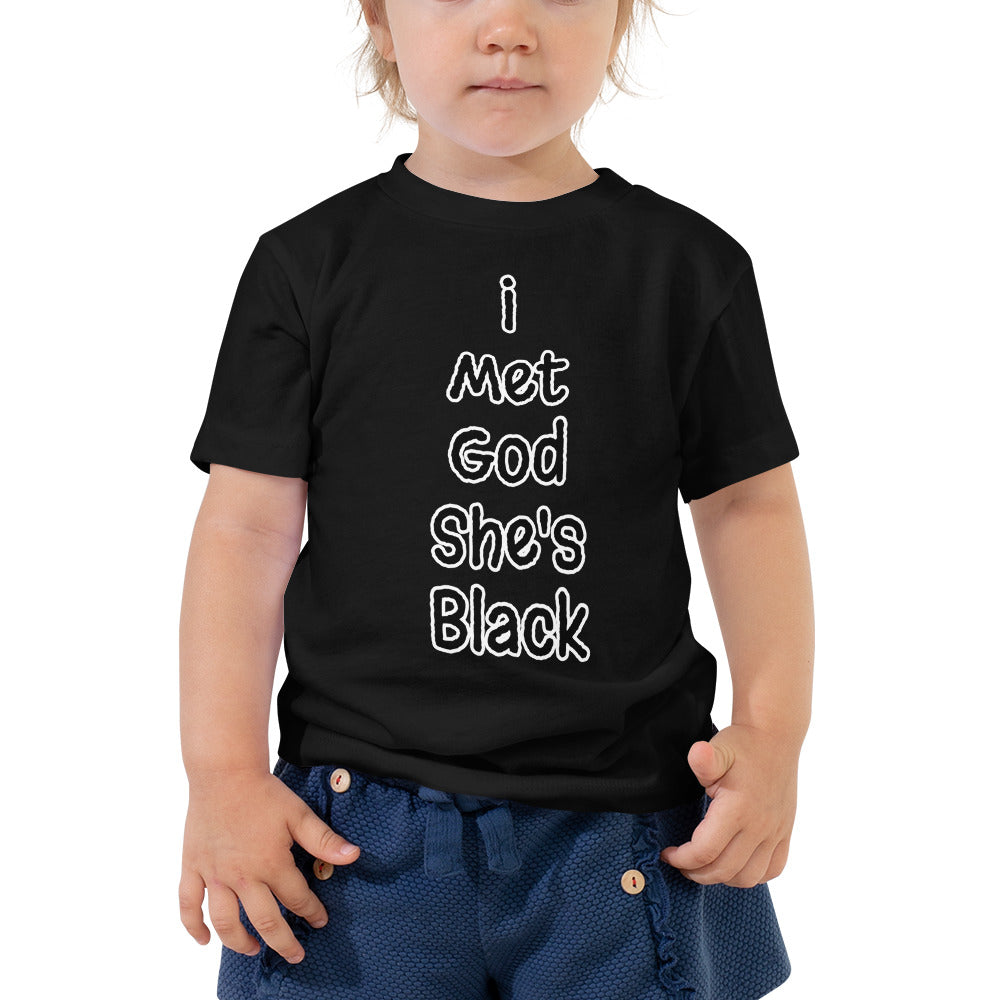 I Met God Toddler Tee