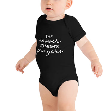 The Answer To Moms Prayers Mom & Me Baby Onesie