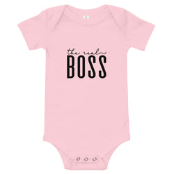 The Real Boss Mom & Me Baby Onesie