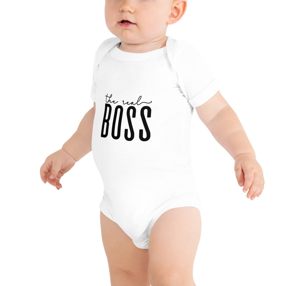 The Real Boss Mom & Me Baby Onesie