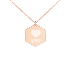 Loved Hexagon Necklace - Jus B' Kids