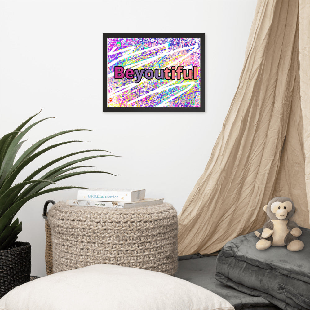 Colorful Be You Framed Poster