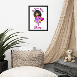 Black Girl Superhero African American Superhero Framed Poster