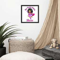 Black Girl Superhero African American Superhero Framed Poster