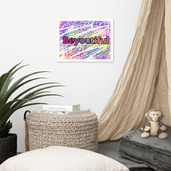 Colorful Be You Framed Poster