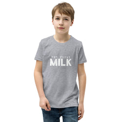 But First Milk Mom & Me Youth T-Shirt